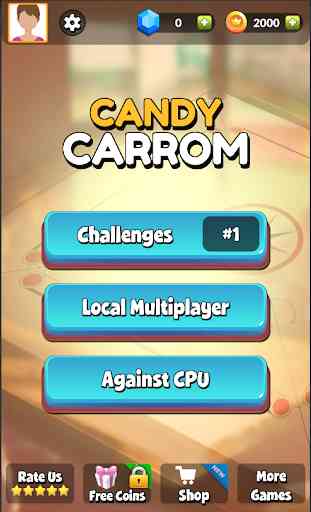 Candy Carrom 3D FREE 1
