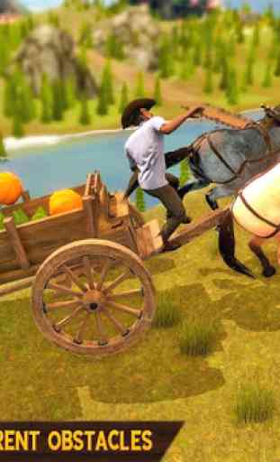 carro de caballos transporte de la granja 2
