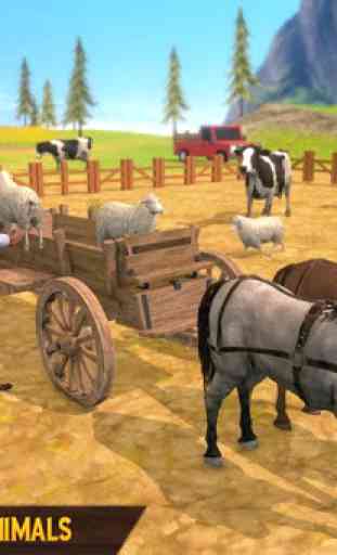 carro de caballos transporte de la granja 3
