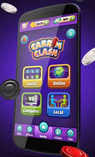 Carrom Clash - Free Board Game 1