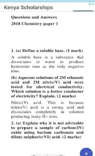 CHEMISTRY KCSE PAST PAPERS & ANSWERS. 2