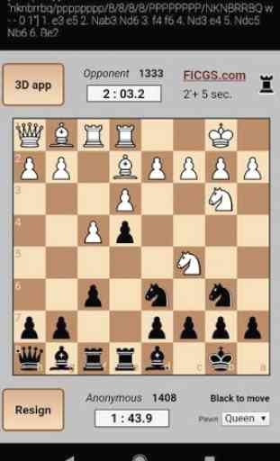 Chess 960 • FICGS play rated games online 2