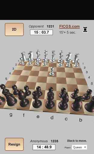 Chess 960 • FICGS play rated games online 3