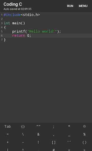 Coding C - The offline C compiler 2