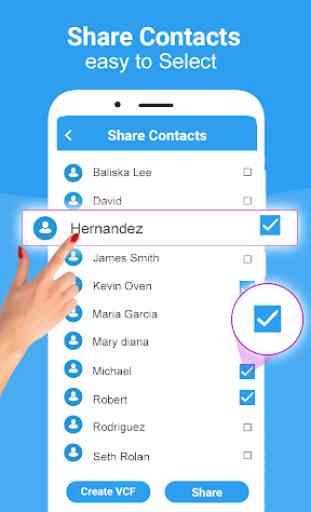 compartir contactos y transferir contactos 3