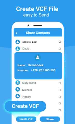 compartir contactos y transferir contactos 4
