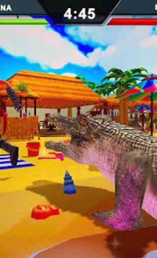 Crocodile Beach & City Attack Crocodile Simulator 1