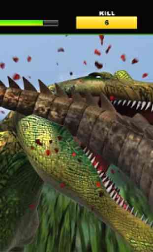 Crocodile vs Dinosaur Wild City Attack 2