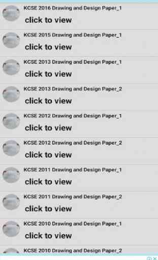 DRAWING & DESIGN KCSE PASTPAPERS & MARKING SCHEMES 2