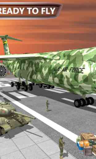 Ejército carga avión arte: Ejército transporte jue 3