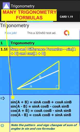 Excelencia en trigonometría-Fórmulas matemáticas 3
