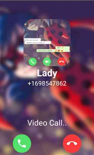 Fake Call Video from : Ladybug Noir Simulator 2