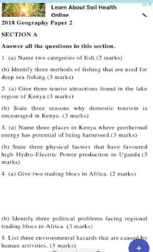 GEOGRAPHY KCSE PAST PAPERS & Answers. 4