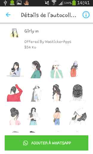 Girly m Stickers Packs for WhatsApp -WAStickerApps 4