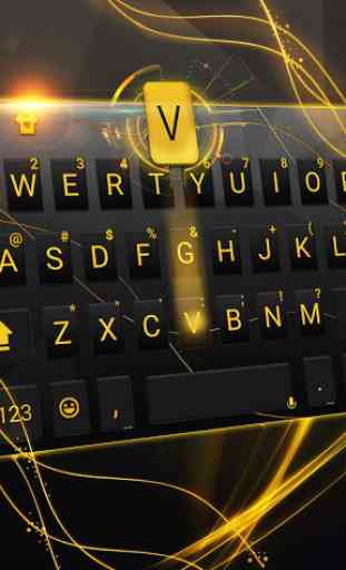 Gold Black Luxury Tema de teclado 1
