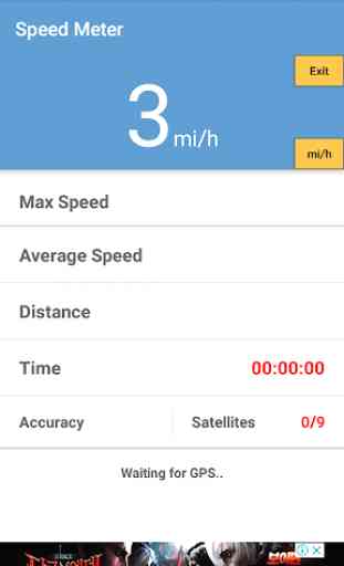 GPS speedometer, distance meter, odometer 1