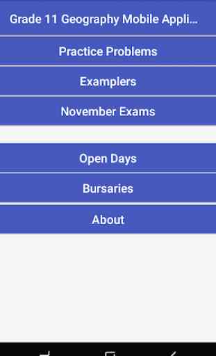 Grade 11 Geography Mobile Application 1