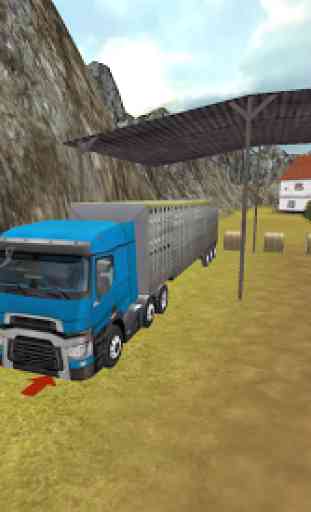 Granja Camión 3D: Vaca Transporte 3