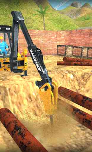 grúa de excavadora pesada - construcción 1
