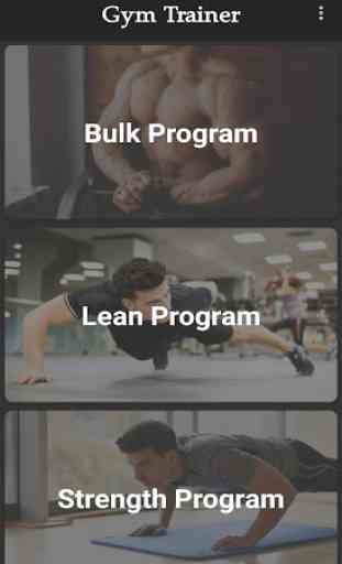 Gym Trainer -Plan de dieta de entrenamiento físico 1