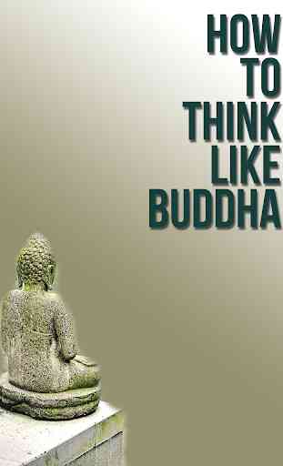 How To Think Like Buddha 1