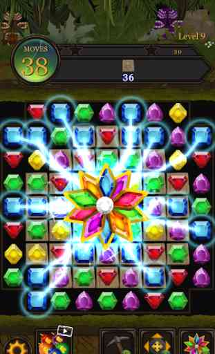 Jewels Jungle Pop : puzzles de Match-3 de gemas 1