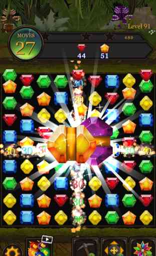 Jewels Jungle Pop : puzzles de Match-3 de gemas 2