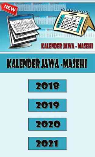 Kalender Jawa Masehi 2019 - 2021 2