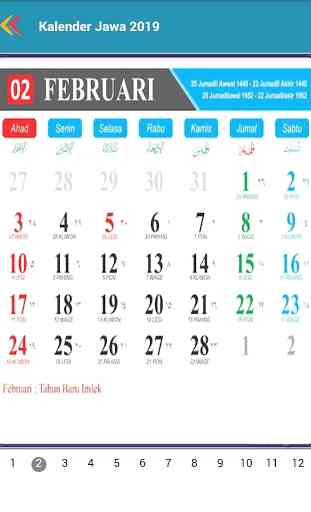 Kalender Jawa Masehi 2019 - 2021 4