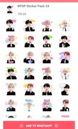 KPOP Stickers for Whatsapp - WAStickerApps 3