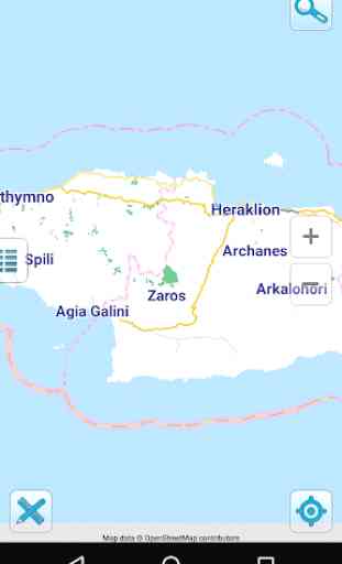 Mapa de Creta  offline 2