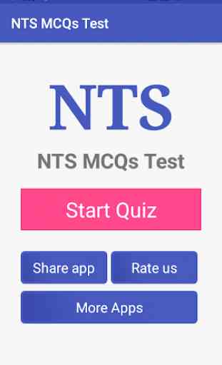NTS MCQs Test 1