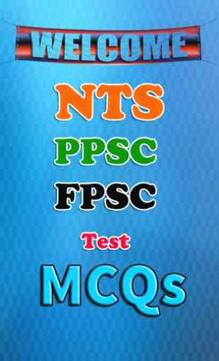 NTS, PPSC & FPSC Test MCQs 1