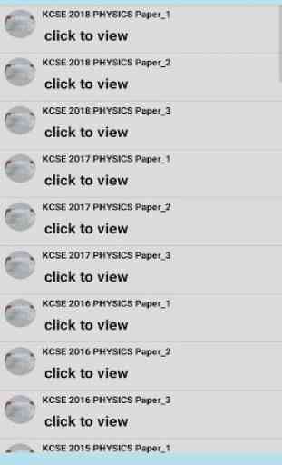PHYSICS K.C. S. E PASTPAPERS & ANSWERS 3