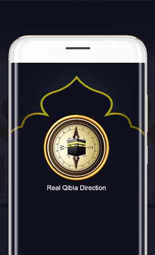 Real Qibla Compass Encuentra Qibla para la oración 1
