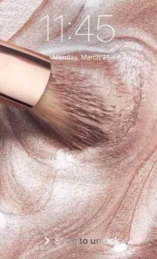 Rose Gold Cosmetics Makeup Wallpaper Lock Screen 2