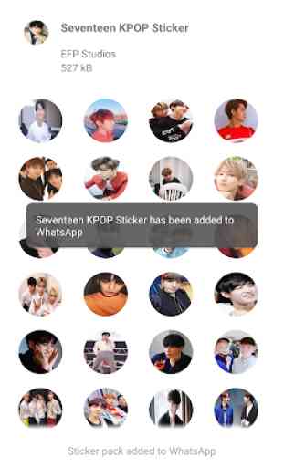 Seventeen Sticker for WhatsApp -WAStickerApps KPOP 4