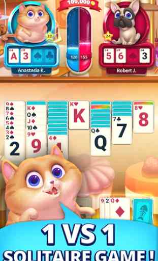 Solitaire Pets Arena - Online Free Card Game 1