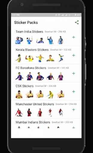 Sports Stickers - Cricket and Football Stickers 1