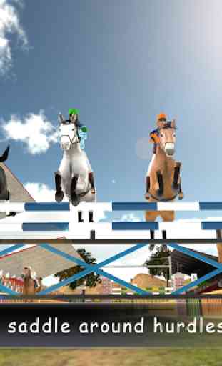 Verdadera carrera de caballos de salto y Simulador 2
