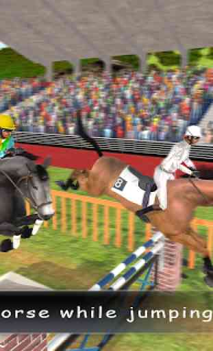 Verdadera carrera de caballos de salto y Simulador 3
