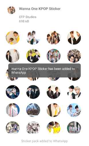 Wanna One Sticker for WhatsApp -WAstickerApps KPOP 4