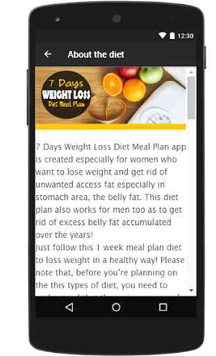 7 Days Weight Loss Diet Meal Plan 1
