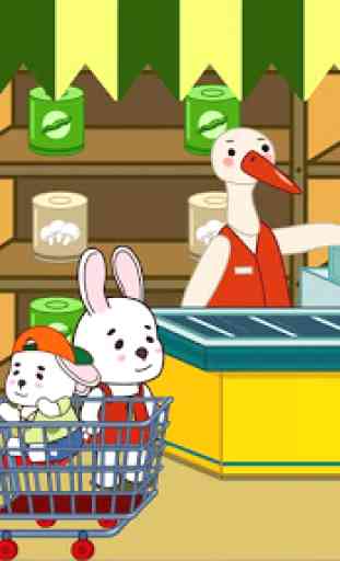 Anime Bunny: supermercado para niños 1