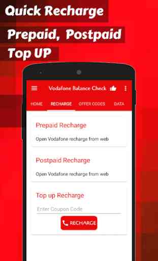 App for Vodafone Balance Check & Vodafone Recharge 2
