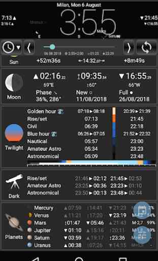 Astro Clock Widget 4