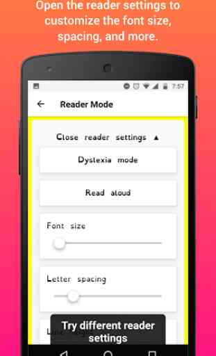 Augmenta11y – Dyslexia-friendly reading app 3