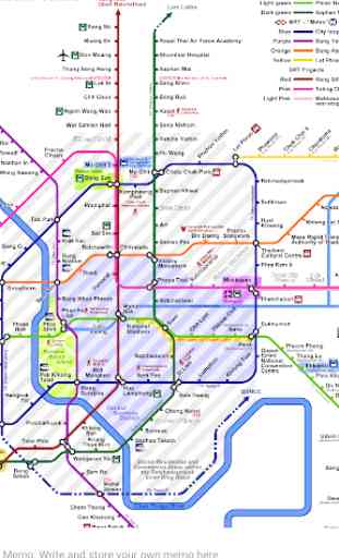 Bangkok Metro, Train, Bus, Tour Map Offline 2