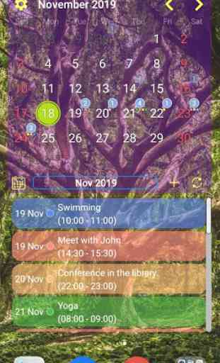 Calendar Widget Month with Agenda 3