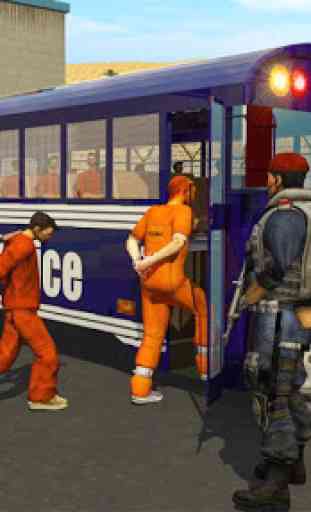 Cárcel Prisionero Transporte Policía Autobús 1